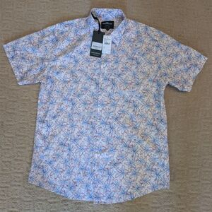 NWT Rodd & Gunn Shirt Men XL Red Blue Floral Short Sleeve Button Down Sports Fit